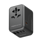1-World Universal 5-Port Travel GaN Charger 70W